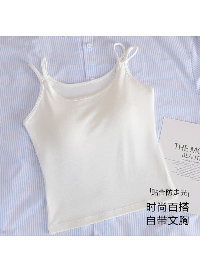Top melon Sleeveless Undershirt For Women, Slimming And Back-Enhancing Camisole, Skin-Friendly And Breathable Layering Tank Top - Image 3