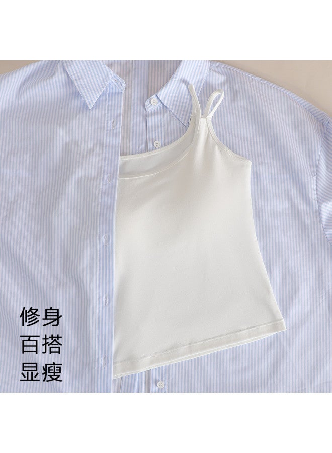 Top melon Sleeveless Undershirt For Women, Slimming And Back-Enhancing Camisole, Skin-Friendly And Breathable Layering Tank Top - Image 4