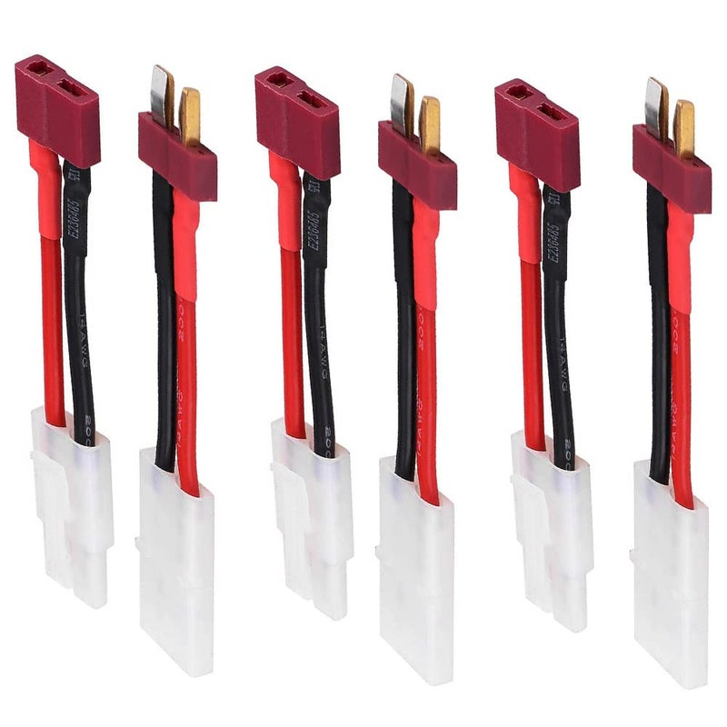 NObranded 3 Pairs Tamiya Style Connector to T Style Plug Cable Adapter Connector for RC ESC Speed Controller LipoNiMH Battery Charging - Image 3