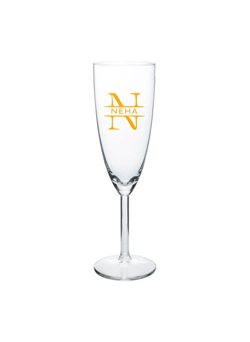 Nutcase Nutcase Personalised Champagne Glasses Birthday Gifts for Girls Monogram Name  - Image 1