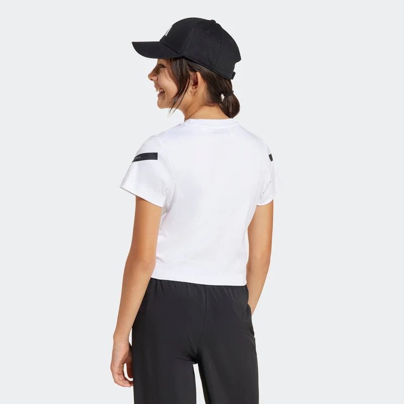 Adidas Jg Z.N.E Baby T White Training T-Shirts For Junior 7-8Y