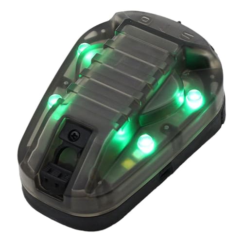 DLXARSOT Tactical Helmet Light Signal Light Military IFF Helmet Light Flashlight Survival Signal Light for Outdoor Sports with LED + IR/Strobe - Image 1