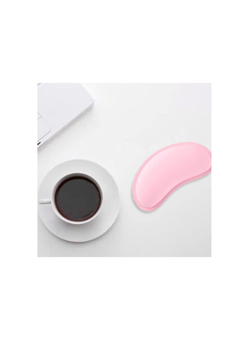 GGOOT PU Leather Keyboard Wrist Rest Pad & Mouse Wrist Cushion Support Pad for Gaming Office Home, Computer, Laptop - Pink - Image 4