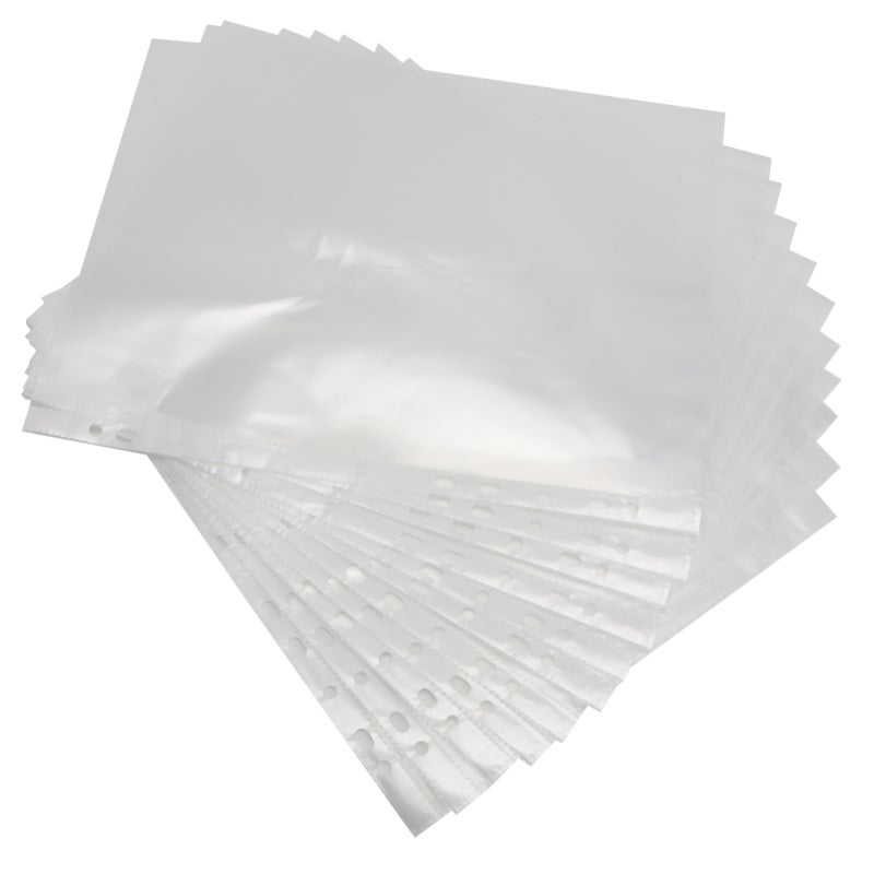 A4 Document Protectors 100 Pack High-Quality PVC Wear-Resistant Transparent File Sleeves - Water & Dust Proof Loose Leaf Protectors for Office Filing Organization - Image 4