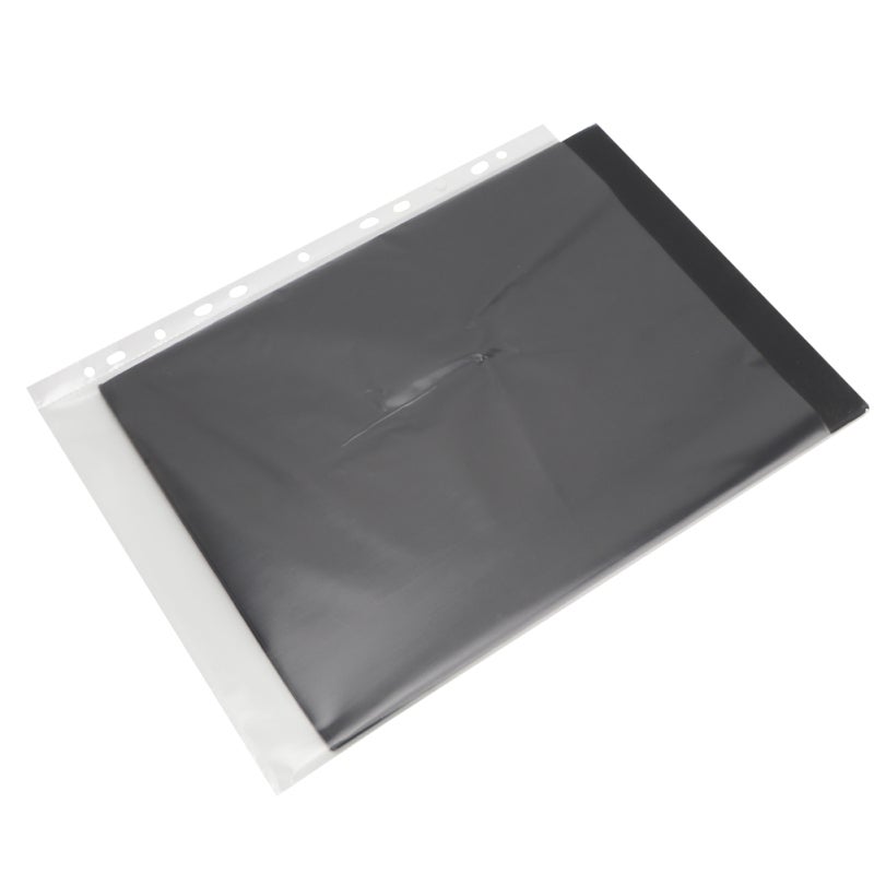 A4 Document Protectors 100 Pack High-Quality PVC Wear-Resistant Transparent File Sleeves - Water & Dust Proof Loose Leaf Protectors for Office Filing Organization - Image 2