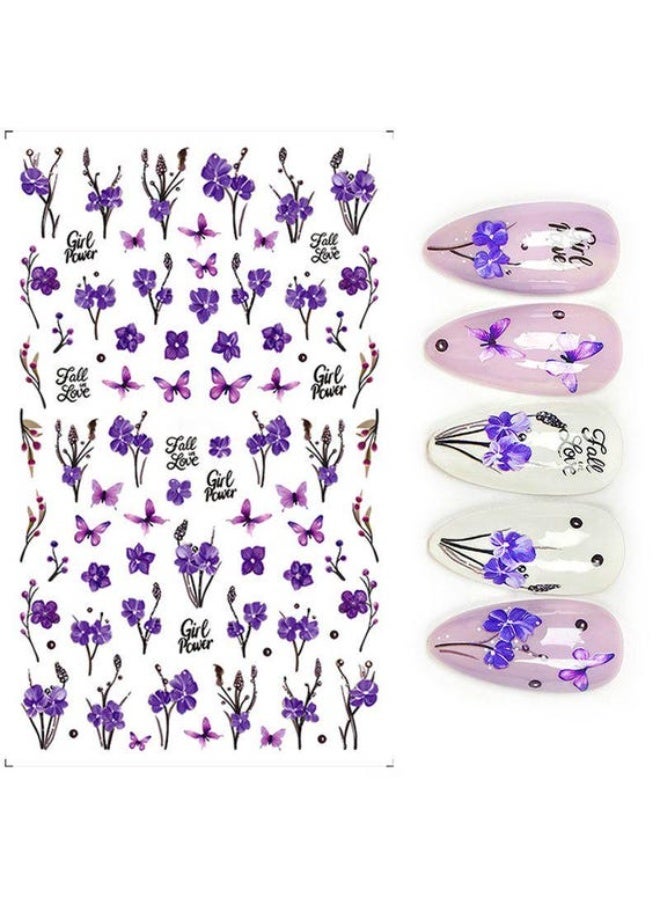 Modern 5D nail stickers - 3D for an attractive nail look in minutes - High-quality sticker compatible with nail polish and gel. - Image 2
