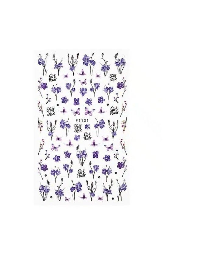 Modern 5D nail stickers - 3D for an attractive nail look in minutes - High-quality sticker compatible with nail polish and gel. - Image 4