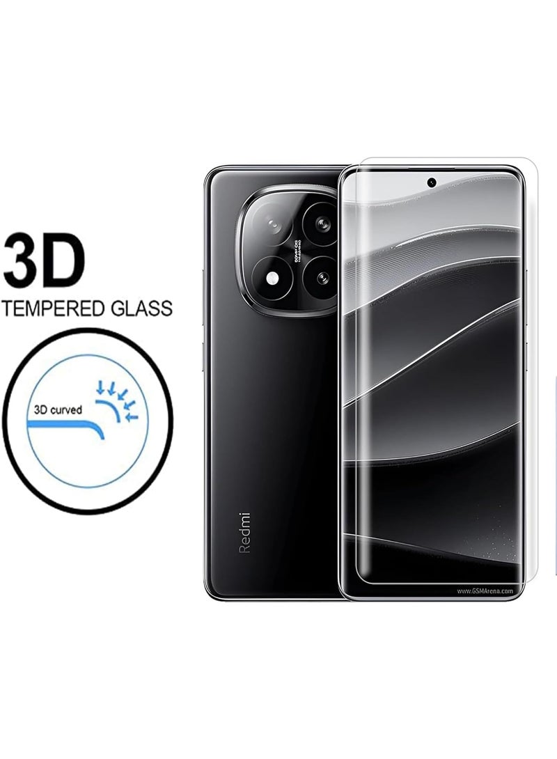 واقي شاشة زجاجي مقوى لهاتف Redmi Note 15 Pro + / Redmi Note 15 Pro Plus 5G، يغطي الشاشة بالكامل من الحافة إلى الحافة، مع طقم تركيب سهل باستخدام غراء الأشعة فوق البنفسجية لهاتف Redmi Note 15 Pro +/ 15 Pro Plus - Image 4