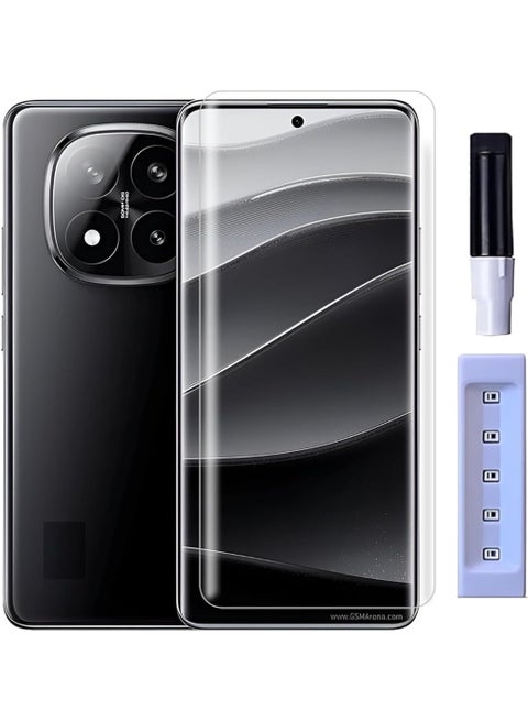 Tempered Glass for Redmi Note 15 Pro + / Redmi Note 15 Pro Plus 5G with Edge to Edge Full Screen Coverage and Easy UV Glue Installation Kit for Redmi Note 15 Pro +/ 15 Pro Plus