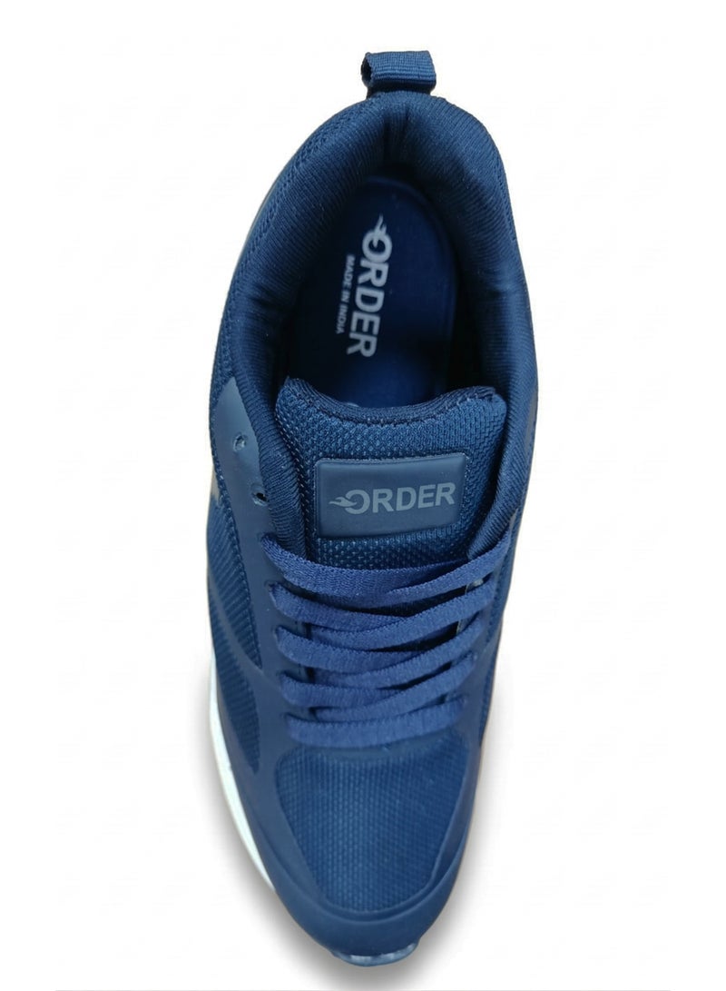 ORDER RunPro 1 Men's Lightweight Breathable Running Shoes -(SJ-205) Blue - Image 3