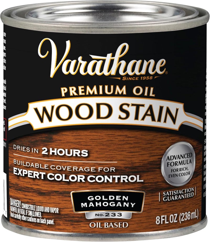 Varathane Premium Oil-Based Wood Stain in Golden Mahogany - 8 Fl Oz - Image 1