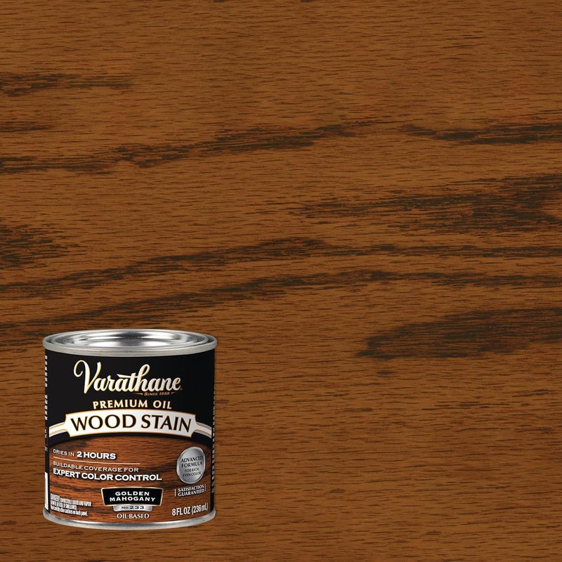 Varathane Premium Oil-Based Wood Stain in Golden Mahogany - 8 Fl Oz - Image 2