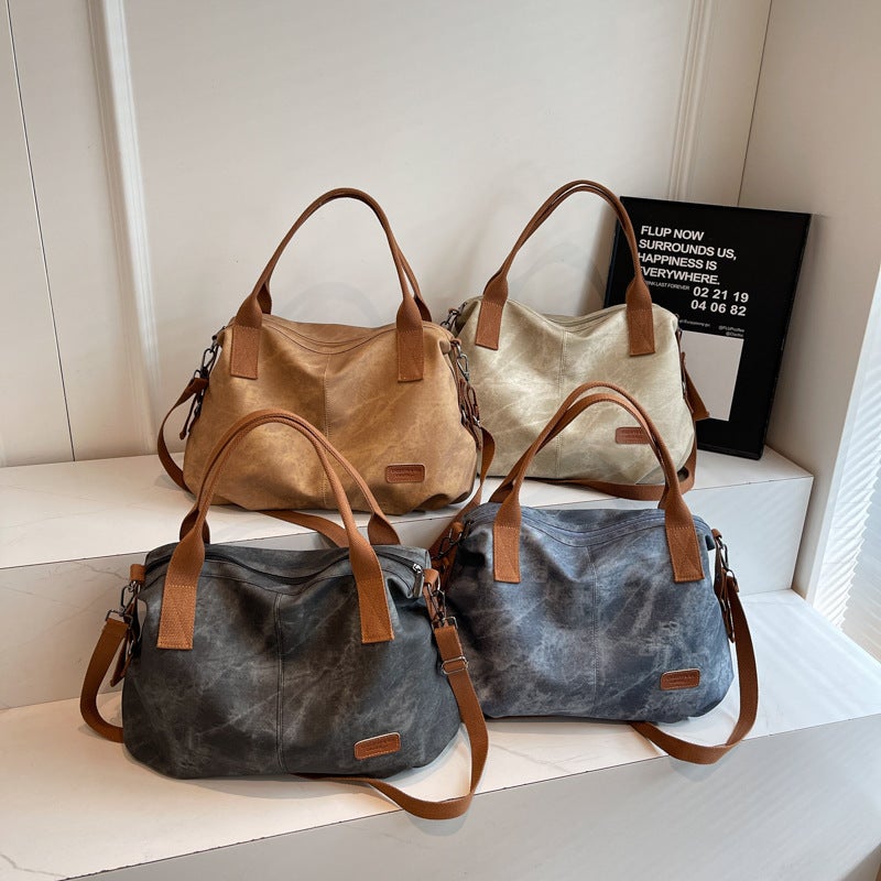 Women's Large Capacity PU Shoulder Bag for Daily Commute - Image 1