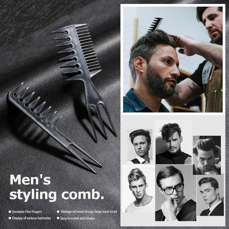 Oneleaf Styling Hair Comb 10PCS Hair Stylists Professional Styling Comb Set Variety Pack Great for All Hair Types & Styles - Image 4