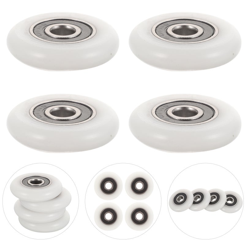 4pcs Shower Door Rollers Bathroom Glass Door Runners Small Sliding Glass Door Pulley Replacement - Image 3