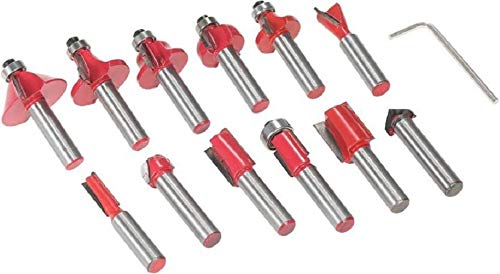 ISC ISC Premium Quality Router Bit 8mm Router Bit Set with Plastic Case for Wood Working  - Image 2