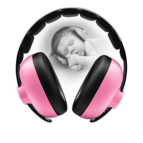 BBTKCARE Baby Headphones Noise Cancelling Headphones for Babies for 3 Months to 2 Years (Pink) - Image 1