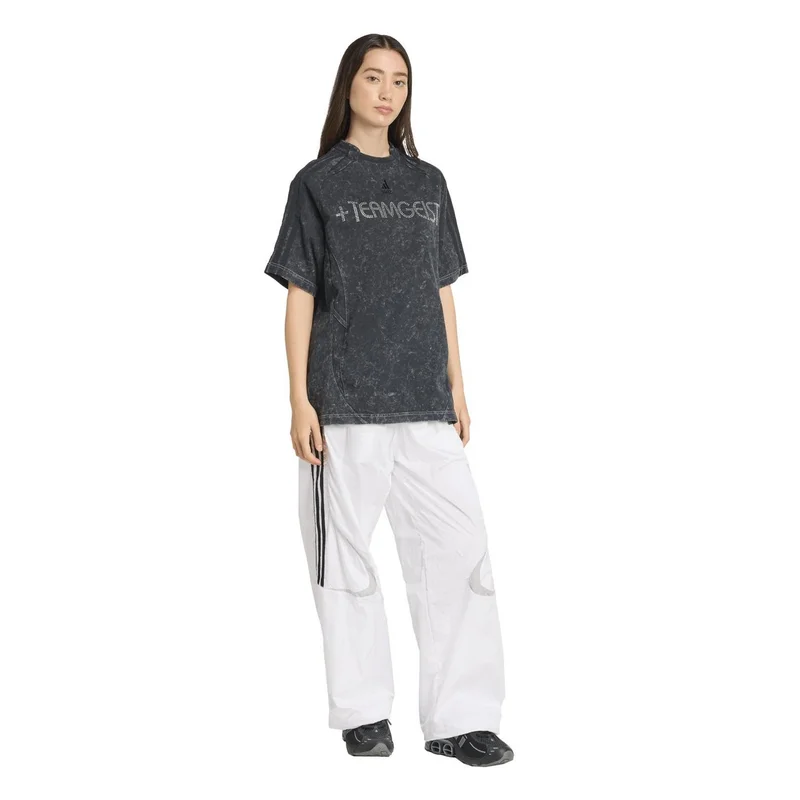 Adidas Originals BLACK Adilenium Season 4 Teamgeist Washed Rhinestone T-Shirt for Women | Best Price UAE