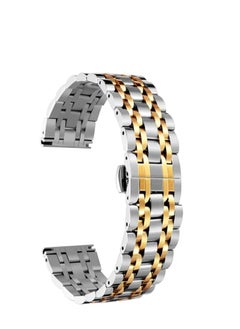 Stainless Steel Watch Band For Apple Watch Series 9 -(45mm ) - Siver rosegold