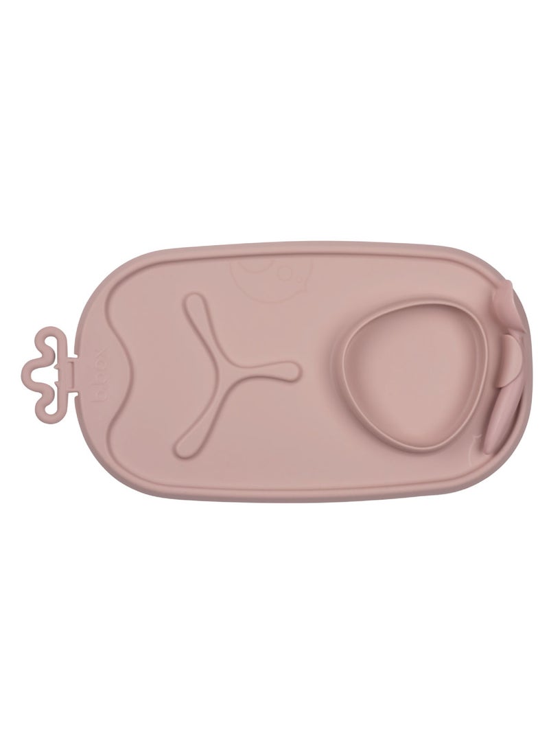 b.box Roll + Go Mealtime Mat, Baby and Toddler Feeding Mat, 3 Section Divider and Bowl, Fits Most Highchairs and Travel Friendly - Image 1