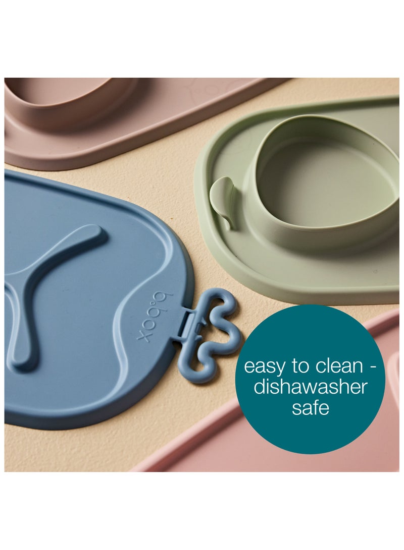 b.box Roll + Go Mealtime Mat, Baby and Toddler Feeding Mat, 3 Section Divider and Bowl, Fits Most Highchairs and Travel Friendly - Image 2