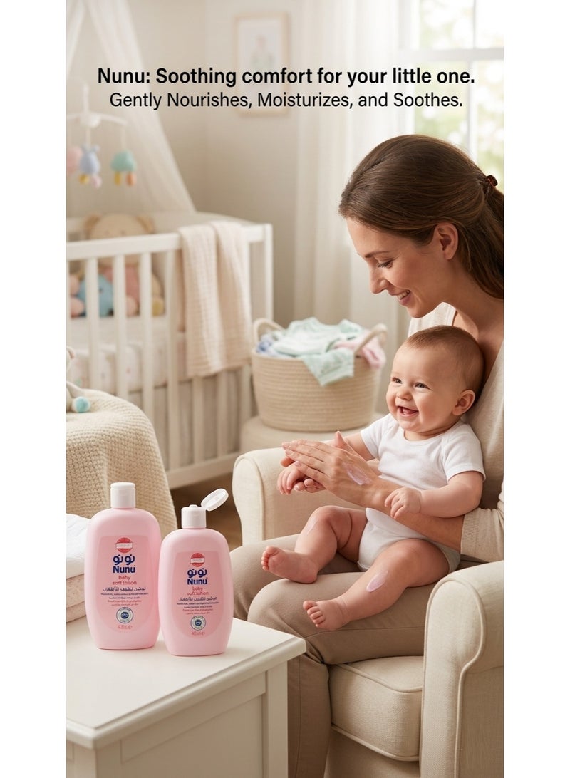 Nunu Baby Soft Lotion 400 ML Pack Of 2 - Image 2