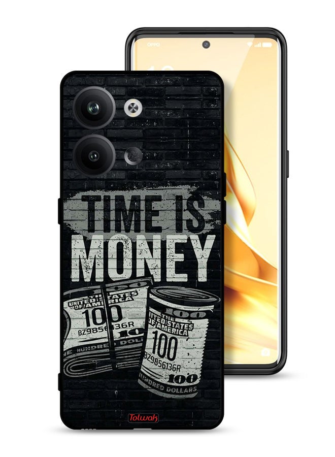 Tolwak Oppo Reno9 Pro 5G Protective Case Cover Time Is Money - Image 1