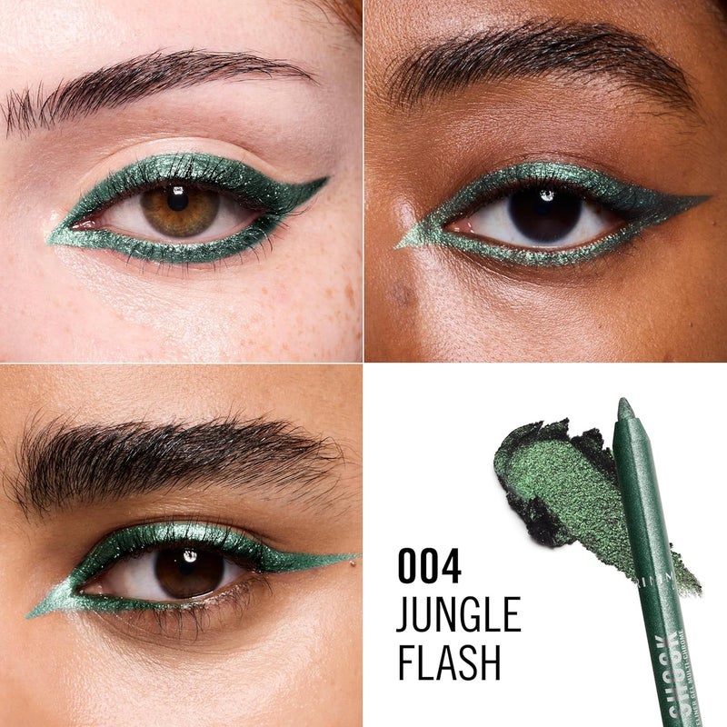 RIMMEL LONDON Rimmel Thrill Seeker Multi-Chrome Gel Eyeliner, 004 Jungle Flash, 1.2g - Image 4