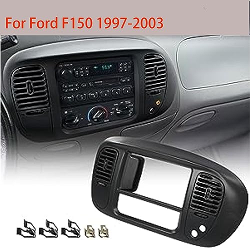 ASVEGE Center Dash Radio Climate BEZEL Panel for Ford F150 Expedition 1997-2003,Air Vent Bezel Trim Grey - Image 2