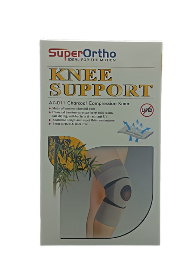 SuperOrtho Super Ortho A7-011 (L) Knee Support Charcoal Compression