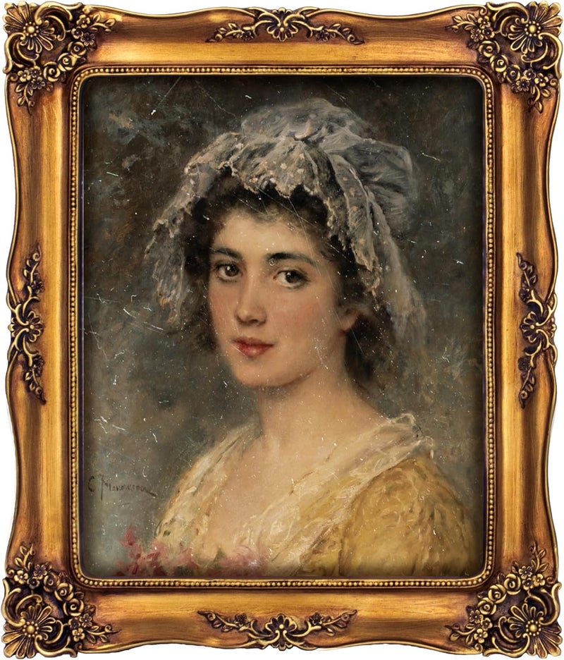 FJXMFRAME Vintage 8x10 Picture Frame Gold Antique Picture Frames for Wall Hanging & Tabletop, Ornate Baroque Frames 8x10 or Matted to 5x7 Photo (8x10 inch, Bronze) - Image 1