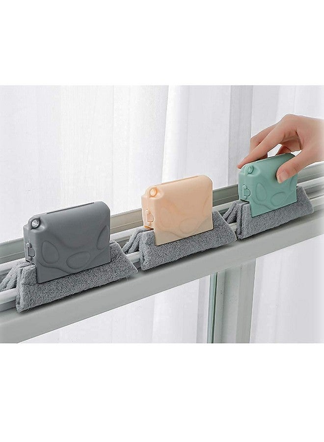 JRM's Window Groove Cleaning Brush with Dust Cleaning Brush for Window Slot Keyboard with Mini Dustpan Multi-Purpose Cleaning Tool (2Pc) - Image 2