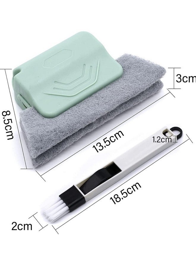 JRM's Window Groove Cleaning Brush with Dust Cleaning Brush for Window Slot Keyboard with Mini Dustpan Multi-Purpose Cleaning Tool (2Pc) - Image 3
