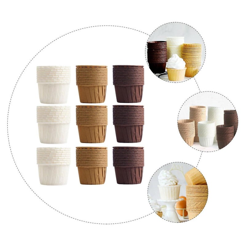 150 Pcs Heat Resistant Muffin Cups Paper Cupcake Liners Oil Proof Baking Cups Greaseproof Dessert Liners For Oven Use Home Baking Party Supplies - Image 4