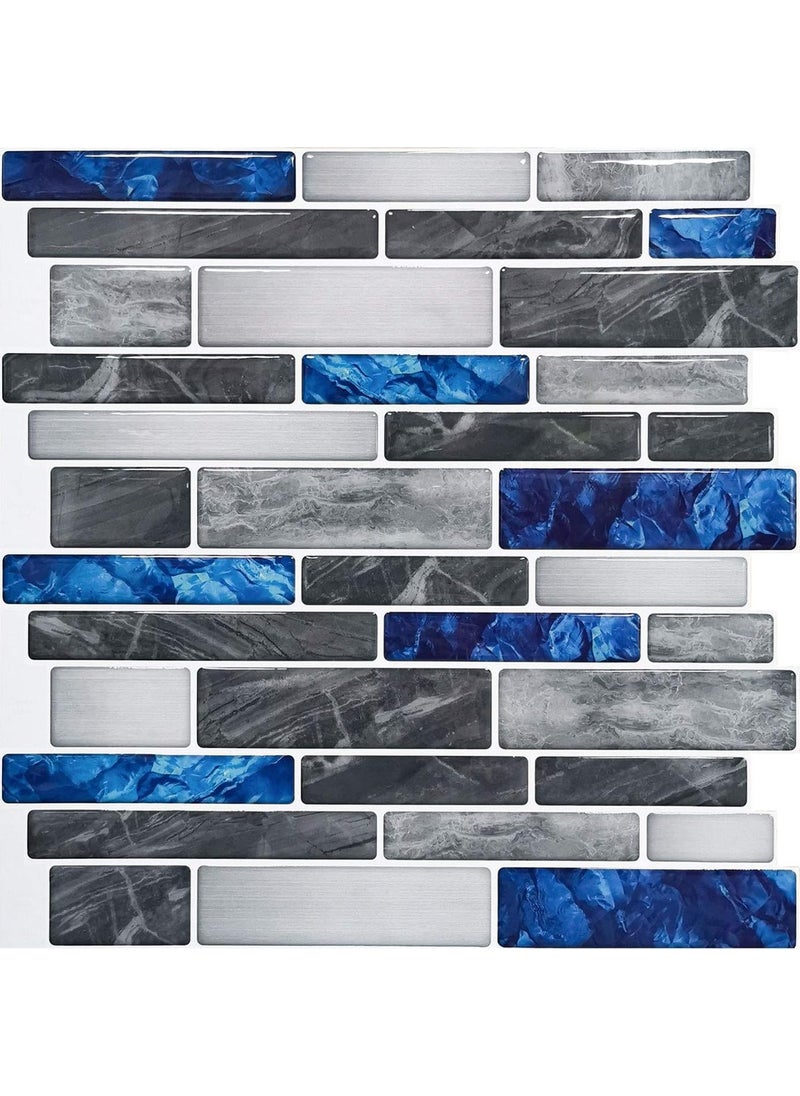 Technosmart 1Pcs 3D Self-Adhesive 30×30CM Coating Mosaic View Wall Sticker Kitchen Bathroom  - Image 1