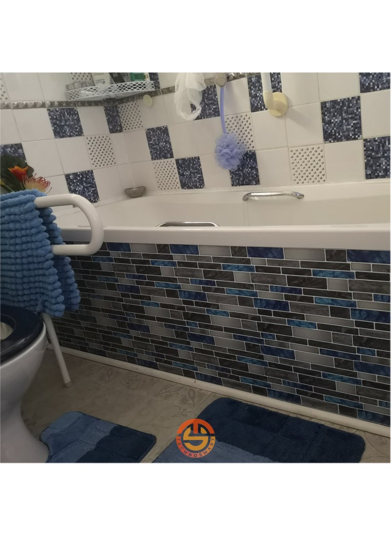 Technosmart 1Pcs 3D Self-Adhesive 30×30CM Coating Mosaic View Wall Sticker Kitchen Bathroom  - Image 5