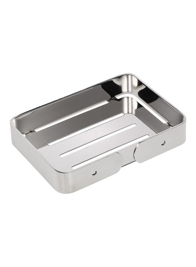 NIBEMINENT Stainless Steel Soap Dish Silver - Image 4