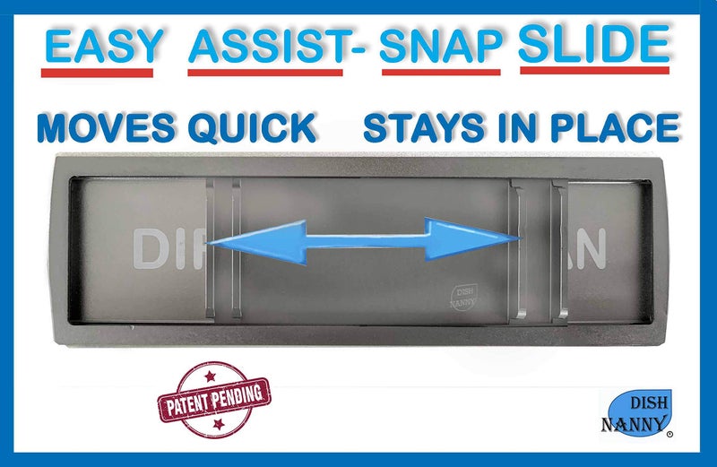 DISH NANNY Metal Dishwasher Magnet Clean Dirty Sign in Stainless Steel - Unique and Stylish Look (Silver w/Black Lettering) - Image 4