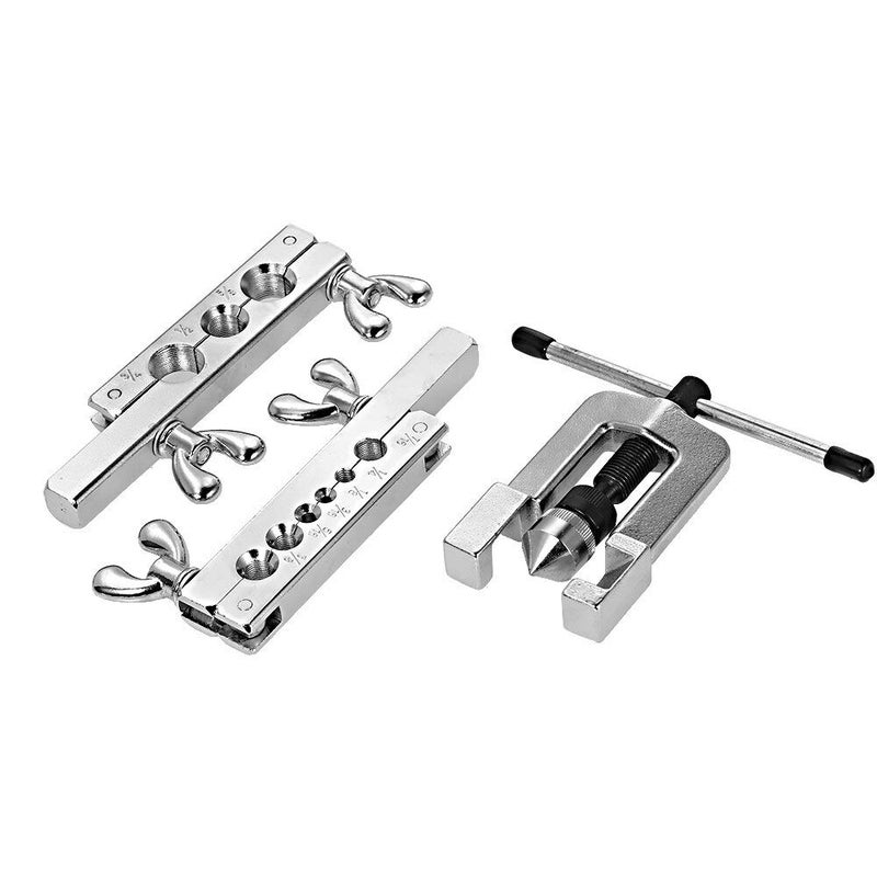 Digital Craft Digital Craft 8pcs Flaring Tool Kit Heavy Duty Steel Flaring Tools Kits Manual Pipe Double Flaring Expender Tool Tube Swaging Kit  - Image 3