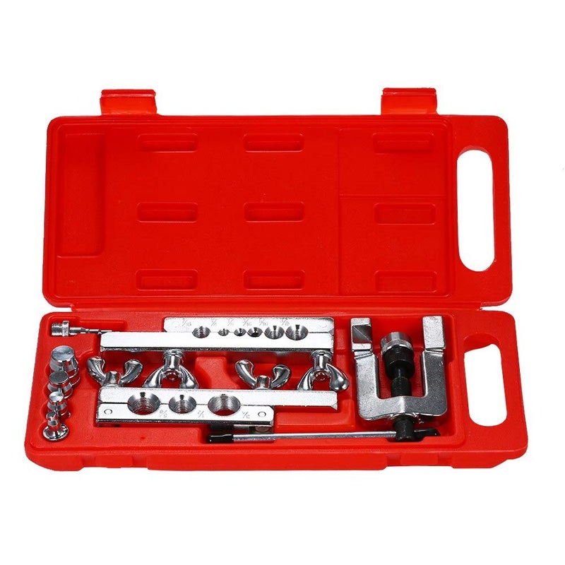 Digital Craft Digital Craft 8pcs Flaring Tool Kit Heavy Duty Steel Flaring Tools Kits Manual Pipe Double Flaring Expender Tool Tube Swaging Kit  - Image 2