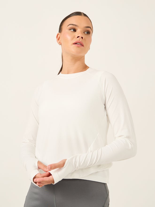Styli Styli Active Wrap Over Back Thumbhole Long Sleeve Top  - Image 1