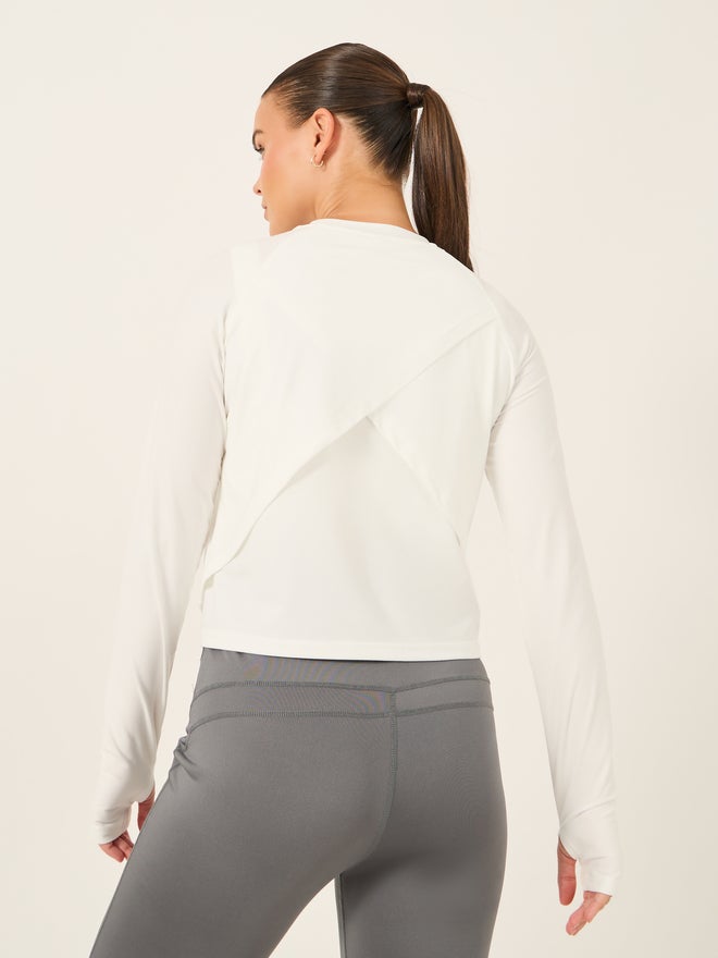 Styli Styli Active Wrap Over Back Thumbhole Long Sleeve Top  - Image 4