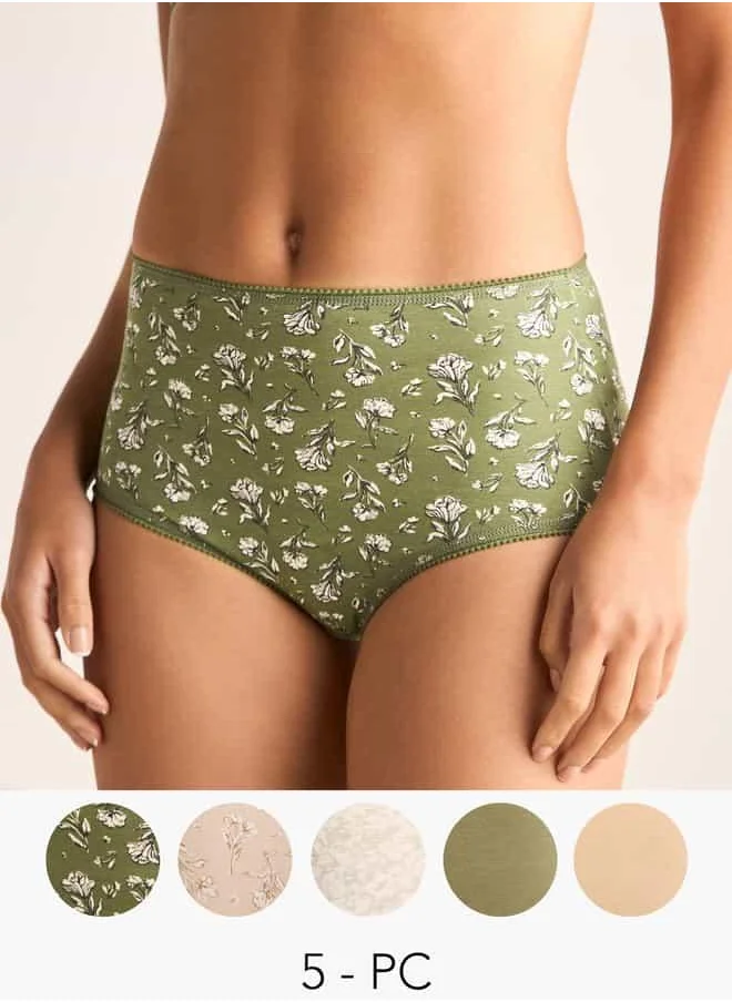 Splash FAV Set of 5 - Assorted Full Briefs with Elasticated Waistband