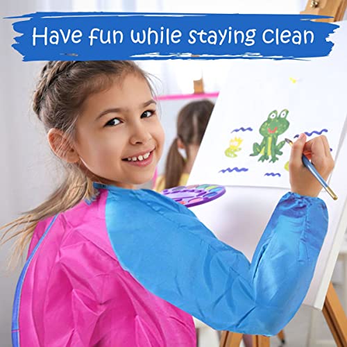 Ultimate Stationery Art Smocks for Kids, Waterproof Children and Kids Art Smock Yellow, Toddler Paint Smock and Kid Apron - Image 5