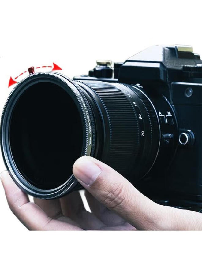Kase 82Mm Adjustable Nd-Cpl 1.5-8, Neutral Density And Polarizing Filter Two-In Filter Set, Short Video Vlog Video Shooting Kit, 82Mm - Image 1