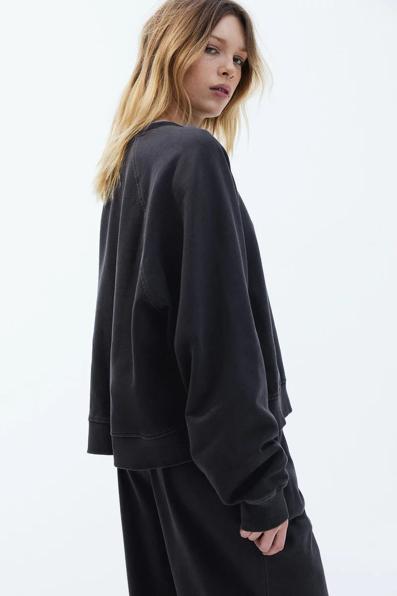 اتش اند ام سويت شيرت قطن مغسول