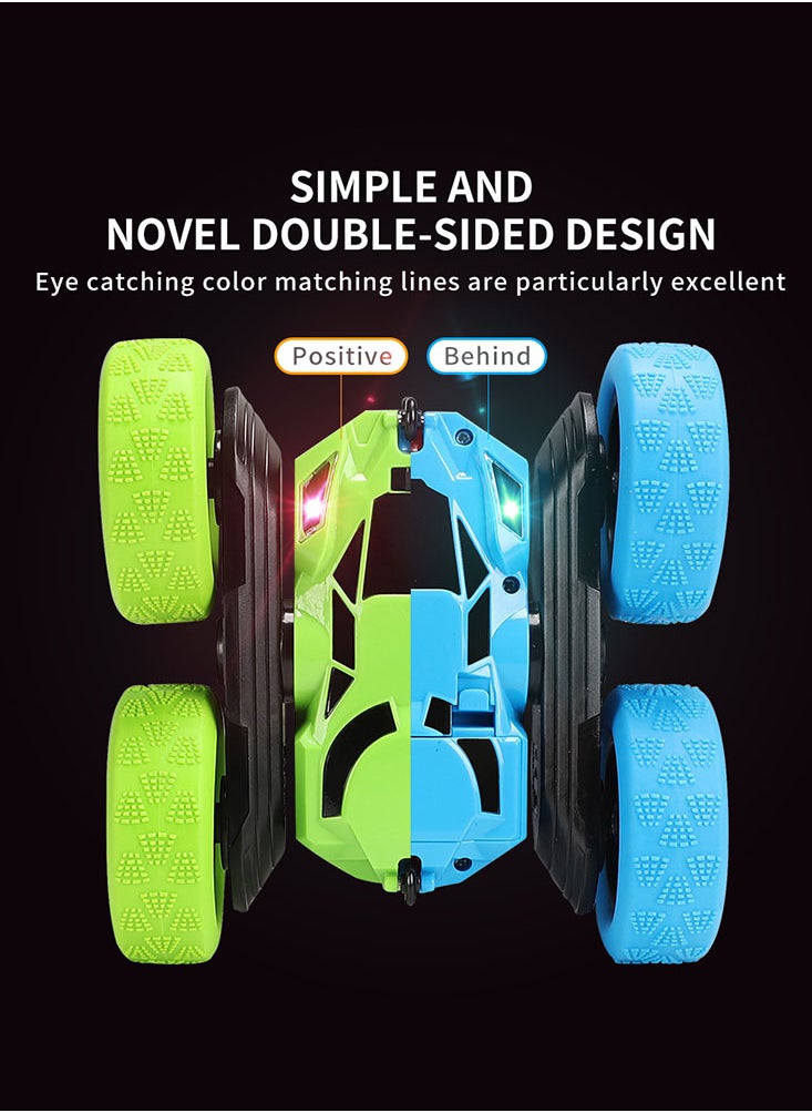 Perfii - Remote-Controlled RC Stunt Car with Double-Side Body Roll Walking, Dual Front Lights, TRP Material, Vacuum Tires, Powerful Motor, Muddy Terrain Mastery, 360° Rotation, and Wireless Comfort Control - Image 1
