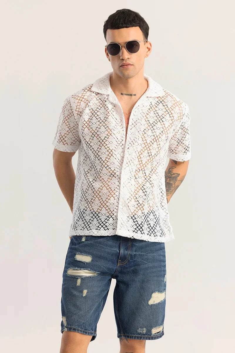 سنيتش Giulietta Snow White Crochet Shirts