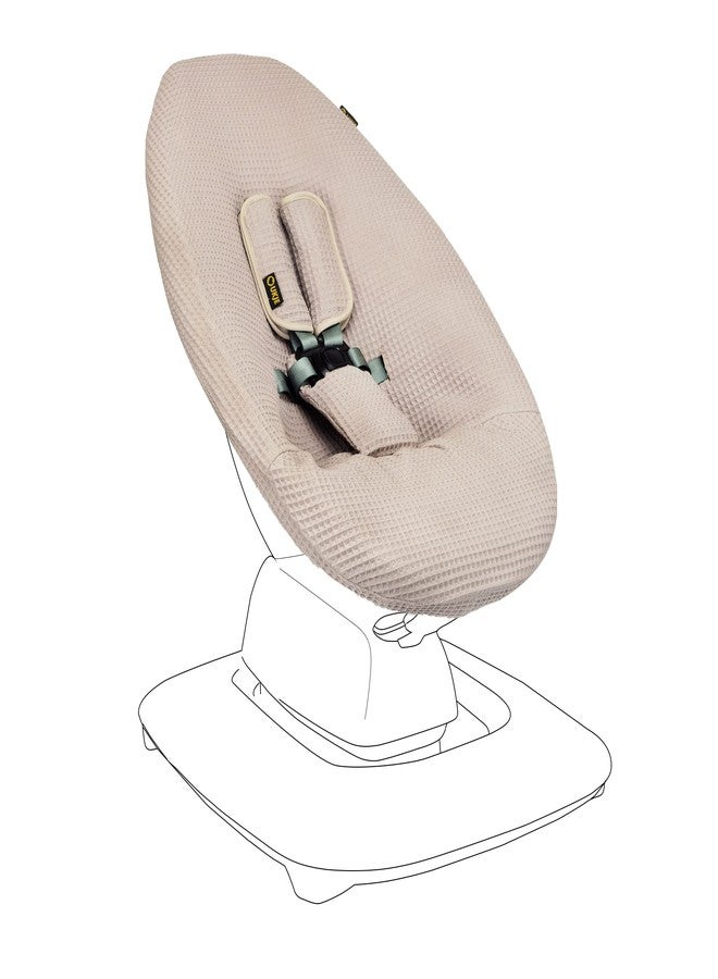 UKJE Protective Swing Cover Compatible with 4moms or MamaRoo 5, Multi-Motion Baby Swing, Baby Swing Liners, Baby Rocker Cover, Easy to Install, Easy to Wash, Handmade in Europe, Taupe - Image 1