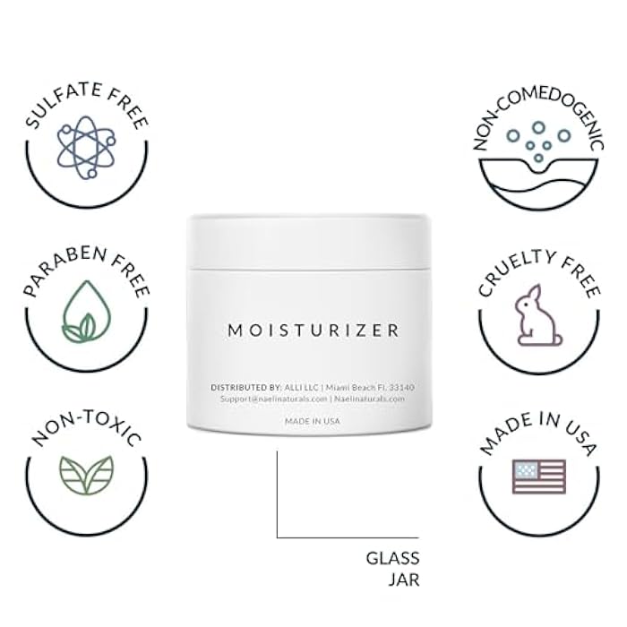 NAELI Face Moisturizer with SPF 30, Anti Aging Collagen & Peptide Cream, Reduces Wrinkles - Lightweight Skin Hydration with Hyaluronic Acid, Paraben Free & Non-Comedogenic Sunscreen, 3.4 oz - Image 3